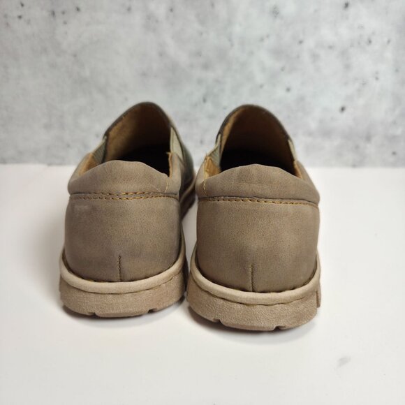 Born Sawyer Taupe Mens Slip-On Shoes Size 9 M Leather/Fabric Upper main image 6